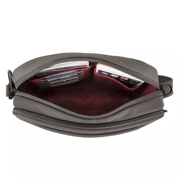 Travelon Anti-Theft Addison Dual Compartment Crossbody Bag, purse a RFID LED - Picture 5 of 8